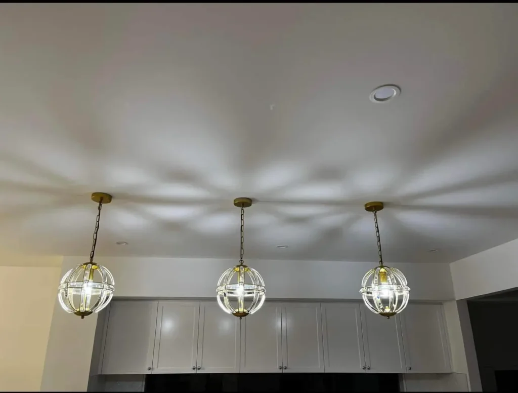 Pendant and downlight installation by SEQLD Electrical Services