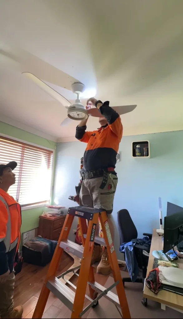 Ceiling Fans — recent job by SEQLD Electrical Services