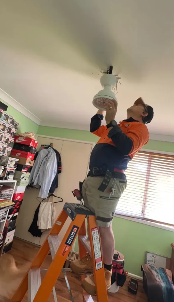 Ceiling Fans — recent job by SEQLD Electrical Services