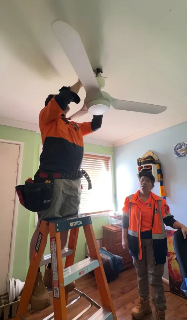 Ceiling Fans — recent job by SEQLD Electrical Services